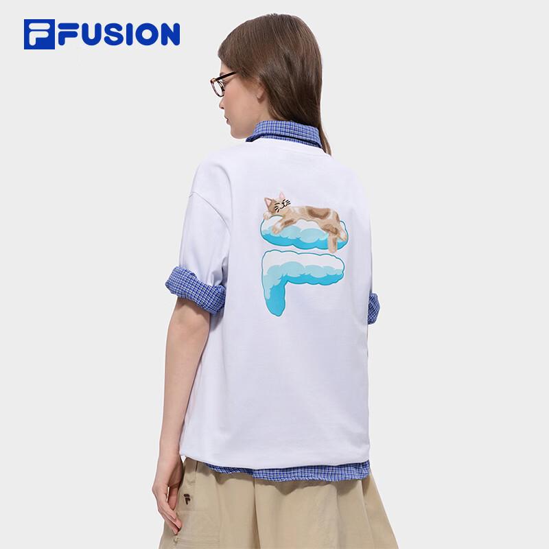 FILA FUSION Unisex Cool-Touch Cotton Loose Fit T-Shirt