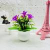 Realistic Orchid Plastic Square Pot Potted Plant For Wedding And Display Hotel