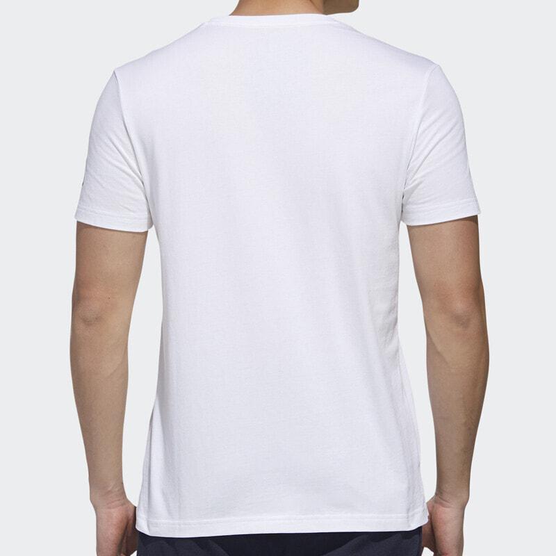 Adidas Let Him Shoot Basketball Sports Short Sleeve T-Shirt Men Tops White FT8834