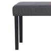 106 Cm Grey Faux Leather Bench