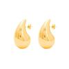 Colorfast Stainless Steel Water Drop Stud Earrings - Fashionable & Versatile