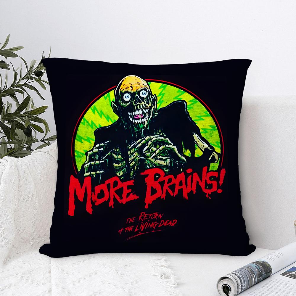 R-Return Of The Living Dead Pillow Case Plush Fabric Soft Pillowcase Double Sided Print Sofa Cushion Cover Throw Pillow Cover