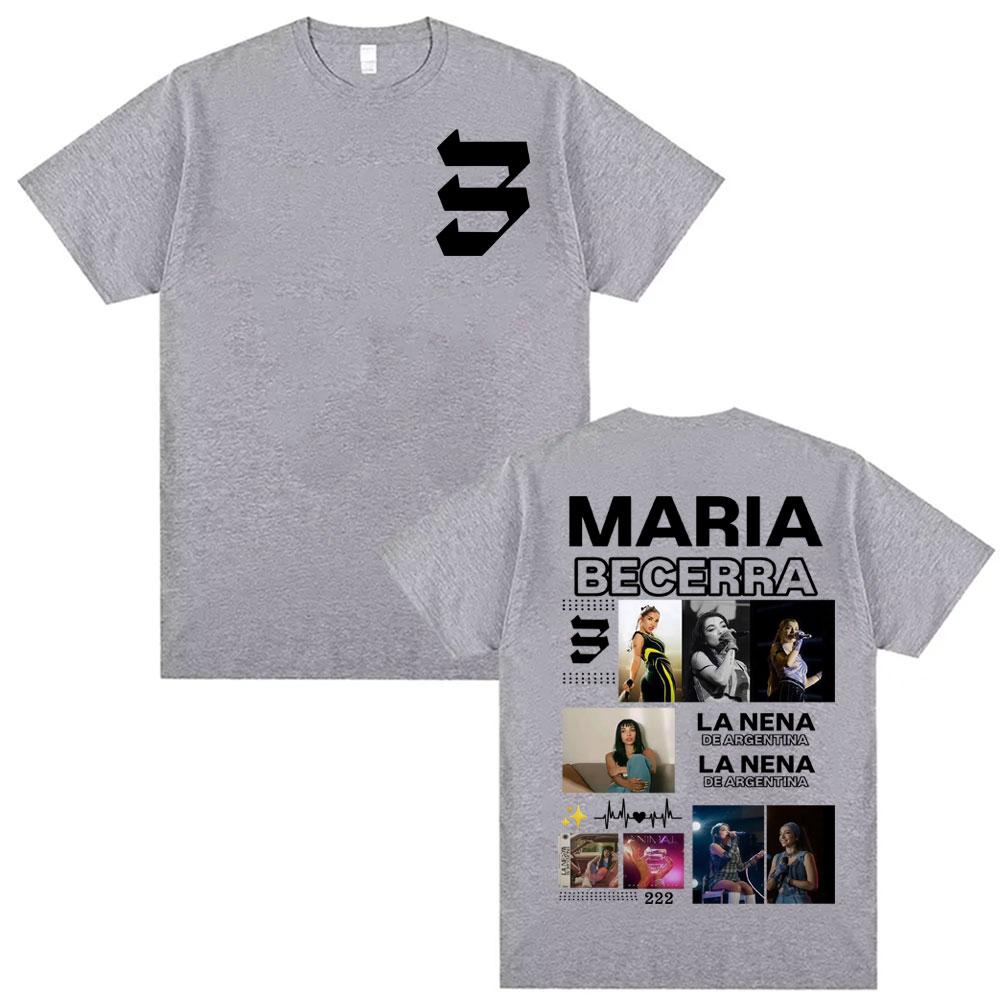 Singer Maria Becerra La Nena De Argentina Graphic T Shirts Men Women Clothing T Shirt 100 Cotton 90s Summer Tshirt Streetwear