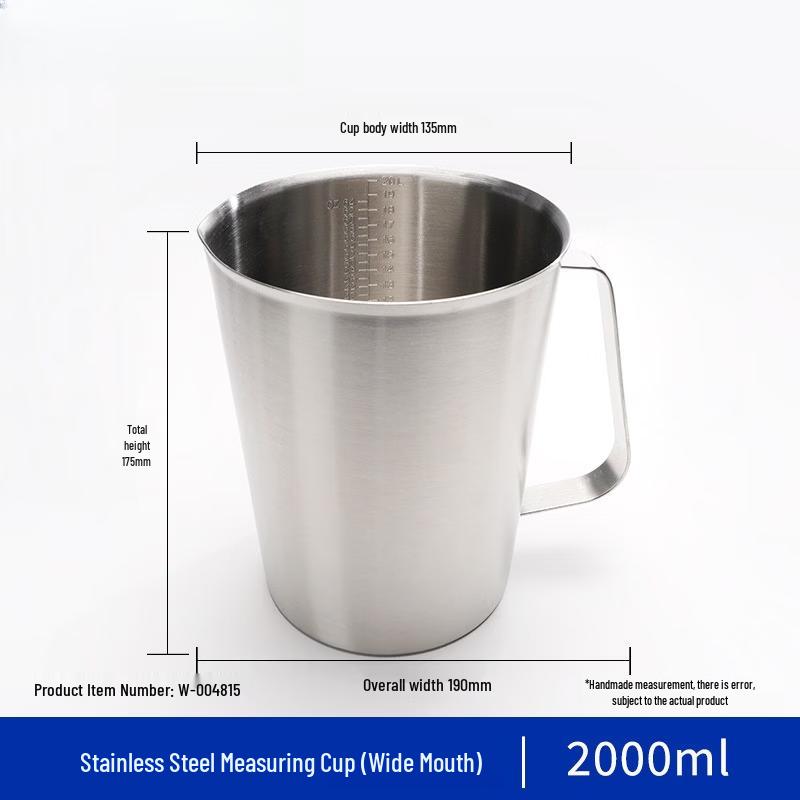 Stainless Steel Measuring Cup with Lid and Scale