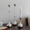 INS Water Drop Candlestick Metal Candle Holder Nordic Romantic Atmosphere Home Decorations Wedding Photography Props (NO Candle)