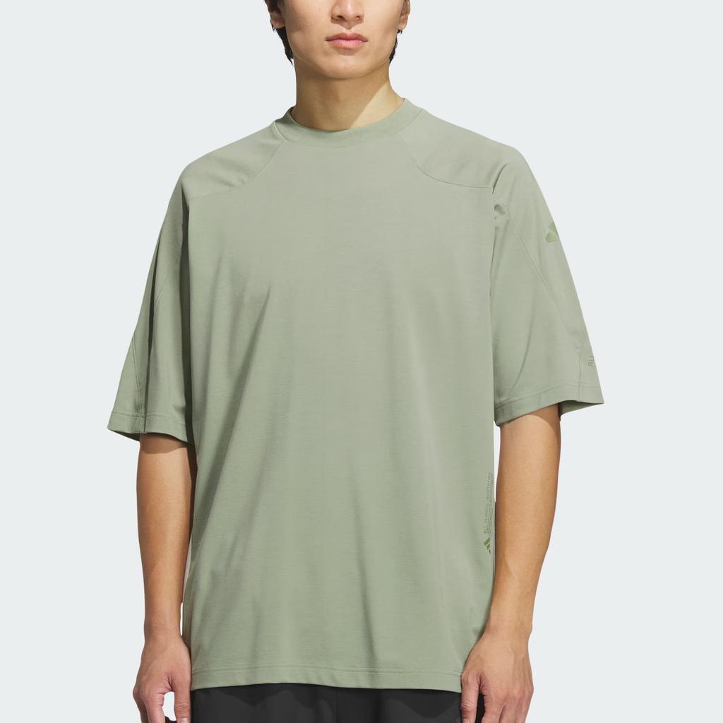 Adidas City Escape Cool Round Neck Pullover Short Sleeve Raglan Sleeve T-Shirt Men T-Shirts Tent-Green JZ8430