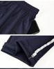 Unisex Dark Blue Summer School Trousers with White Stripe, Loose Straight-Leg for Primary & Secondary Students