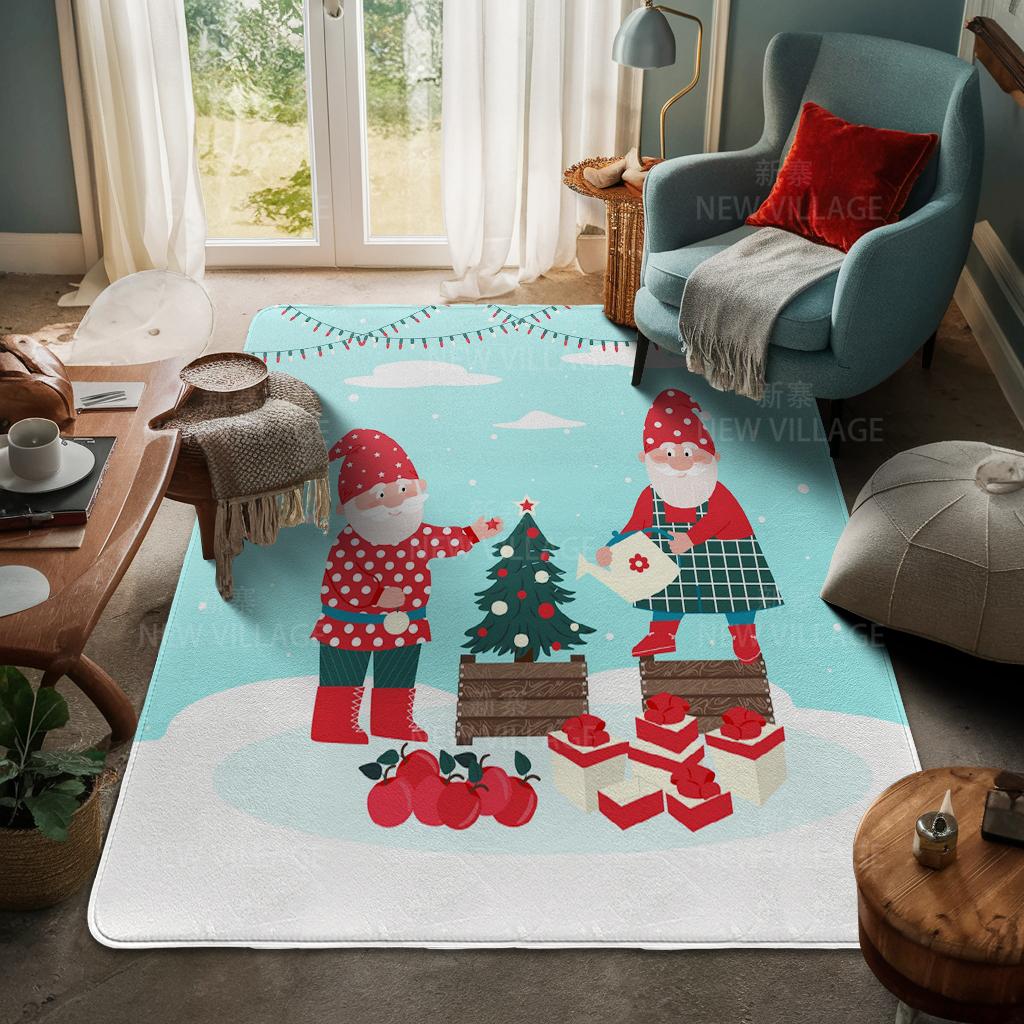 House entrance carpet Home door mat Living Room Bath Foot bathroom non-slip water absorption rugs bath Merry Christmas winter