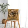 Destinations Compass Rose And World Pillowcase Printed Fabric Cushion Cover Decoration Throw Pillow Case Cover Home Square