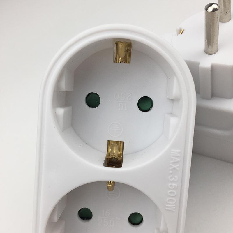 Presa di Corrente Estensione Doppia Wireless Standard Europeo Tedesco