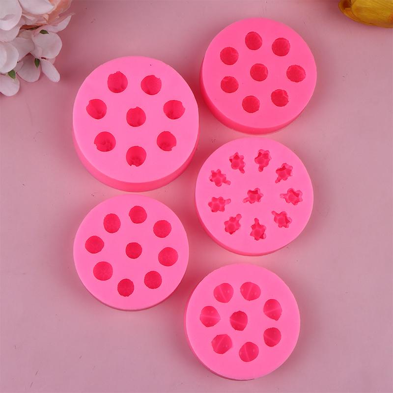 Silikonfruktformar för tårtdekoration 3D-frukt Choklad Fondant Dekorativa formar Godis Gelé Gummy Tvålform