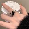 Funny Black Cat Open Rings for Women Fashion Cartoon Cute Kitten Finger Rings Party Jewelry Gift Aesthetic Accessories
