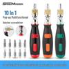 10-in-1 Multi-Angle Ratchet Screwdriver Set with Magnetic Tip