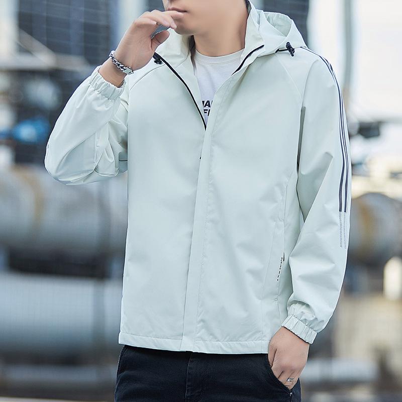 

Мужская и женская модная ветровка с капюшоном на флисовой подкладке: Ветрозащитный, Водоотталкивающий, Идеально подходит для весенних и осенних работ на открытом воздухе 5XL