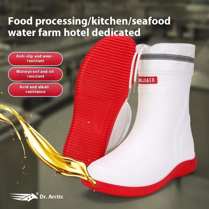 High Quality Factory Manufacture Waterproof Anti-slip Rain Boots Multi-site Using PVC Work Boots Gumboots