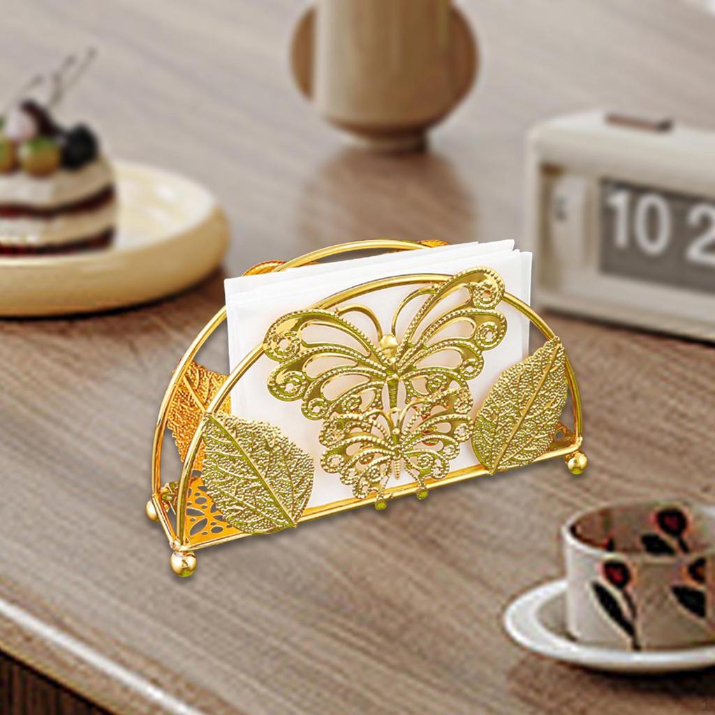 Tabletop Napkin Holder Paper Organizer Stylish Tissue Dispenser for Dining