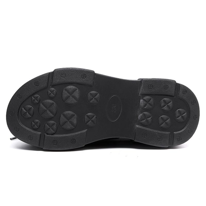 Moda GKTINOO 2025 Primavera Nuevos Zapatos de Salón de Cuero Genuino Zapatos de Mujer de Suela Gruesa Retro Cómodos de Punta Redonda Cuñas Zapatos de Plataforma