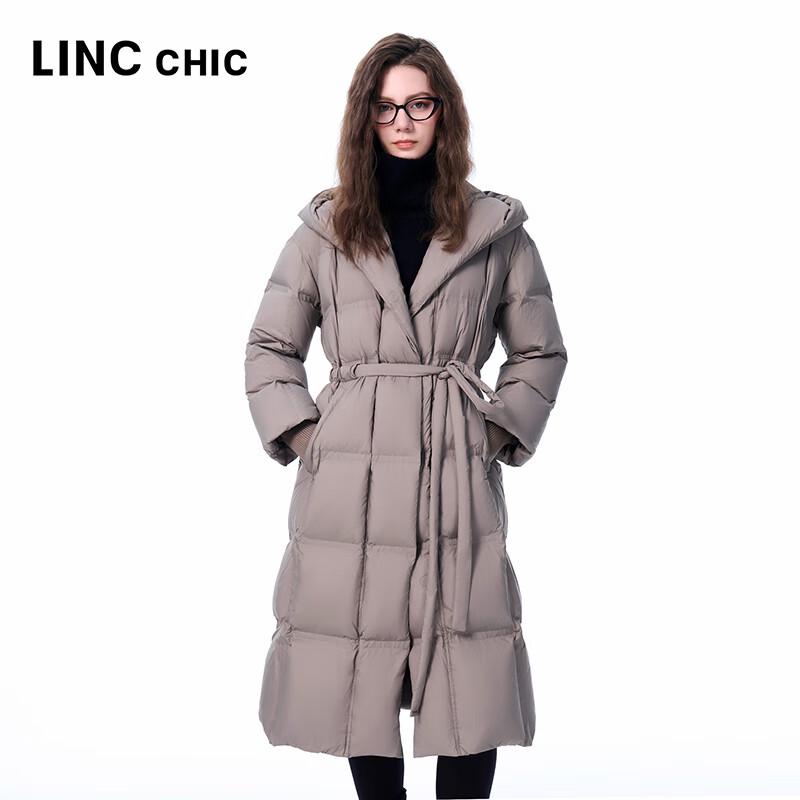 Jinyujie Women's 2025 Winter Hooded Long 90% Duck Down Jacket