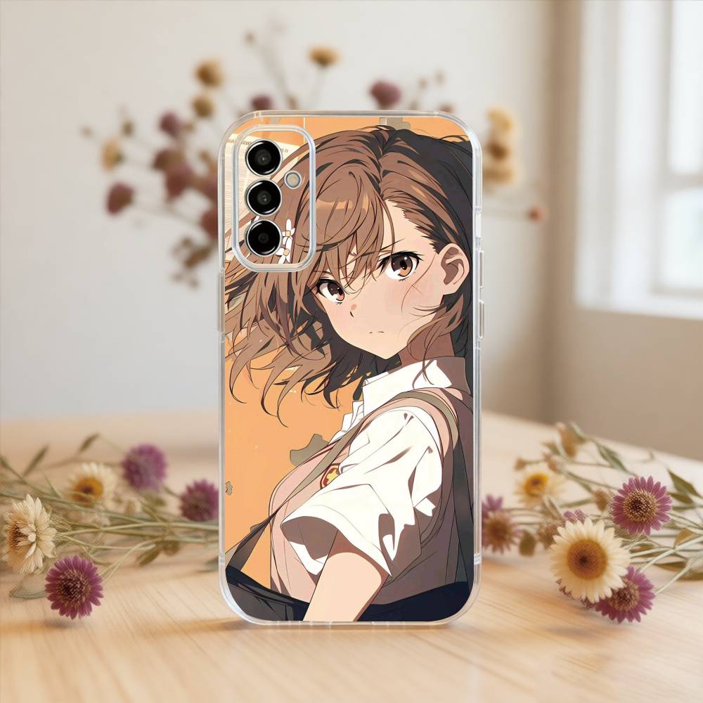 Mikoto Misaka Phone Case For SamsungA10,12,20,21S,30,31,40,50,51,52,70,71 Transparent Cover