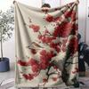 Plum Blossom Throw Soft Flannel AC Blanket Lightweight Summer Nap Throw Cozy  Blanket for Sofa Bed Travel Home