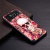 Floral Sugar Skull Flower Phone Case for Samsung Galaxy Z Flip7 Flip6 5G Flip4 Flip5 Flip3 Cover Z Flip 7 6 5 4 3 PC Shell Coque