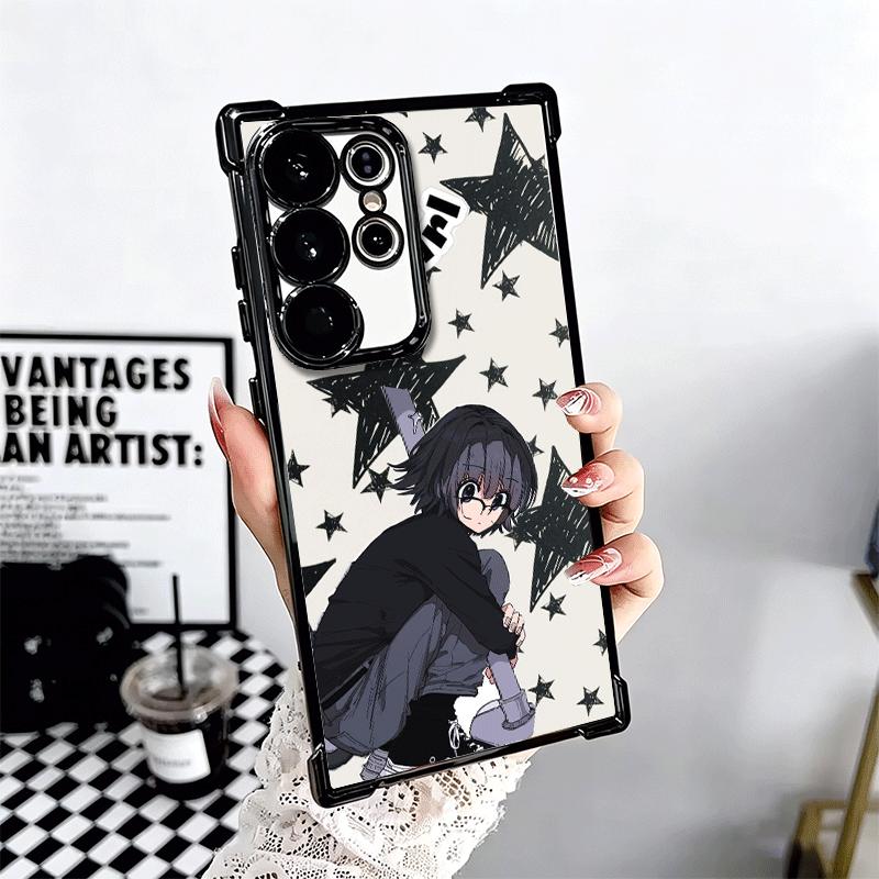 Hunter X-Hunters Shizuku Plating Phone Case For Samsung Galaxy S24 S25 FE S26 Edge S23 Ultra S22 S21 Plus S20 Anti-Fall Airabag