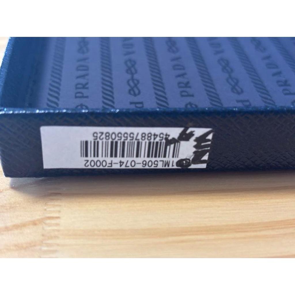 Used 【New Unused】Prada Round Zipper Long Wallet TESSUTO 1ML506 Black