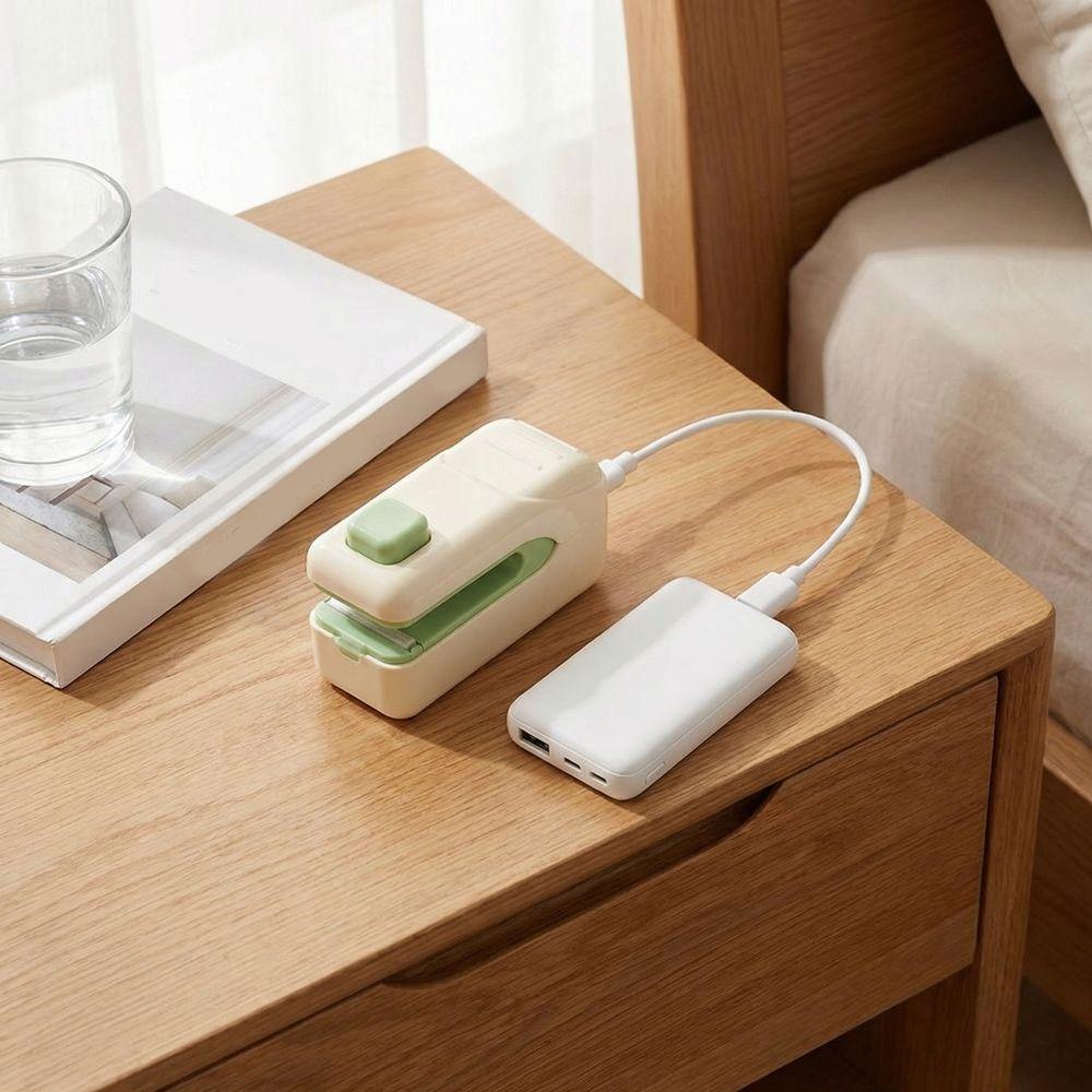USB Rechargeable Mini Sealing Machine Magnetic Food Sealer Clip Packaging Sealer  Refrigerator