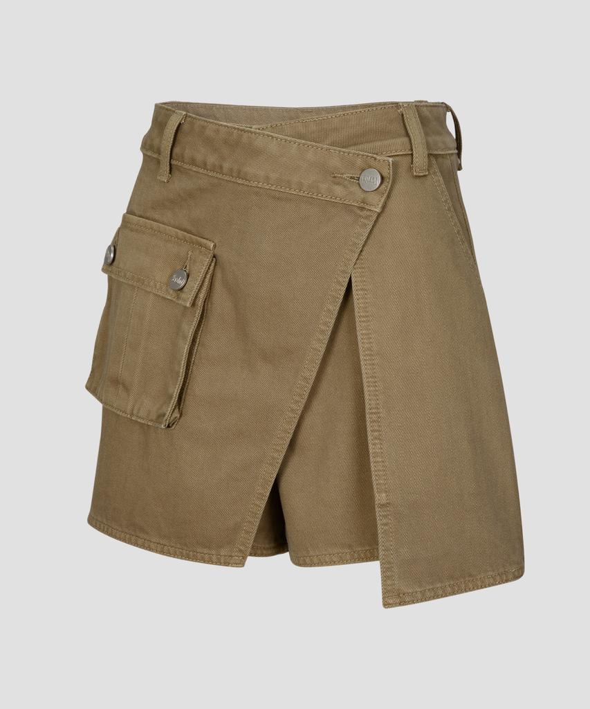 Beodeonteu Garment Dyed Multi-Pocket Layered Shorts [Beige]