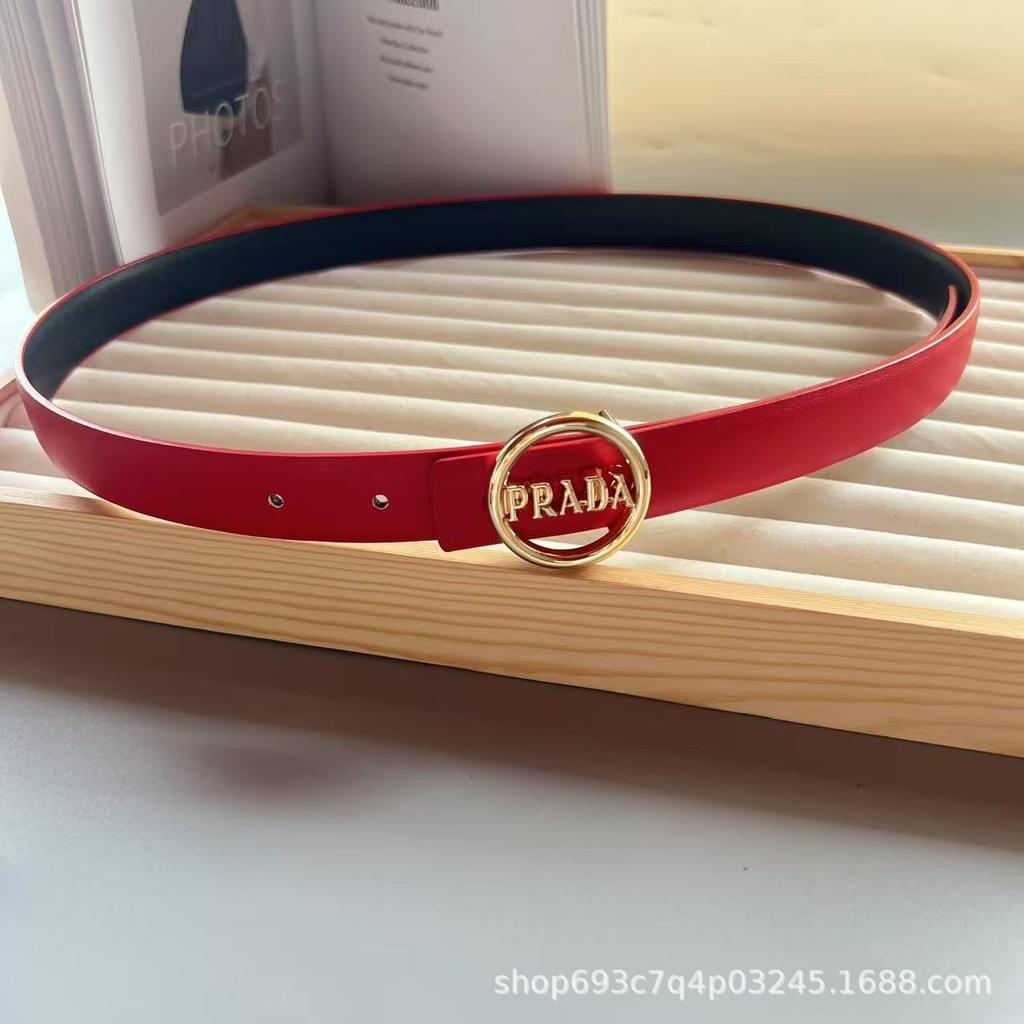 2,5cm dámský kulatý pásek s přezkou a designem písmen - Univerzální, Jednoduchý, Více barevných variant