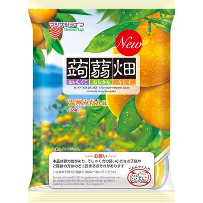 Mannan Life Konnyaku Hatake Onshu Mikan Flavor 25g X 12 Jellies Konnyaku Hatake