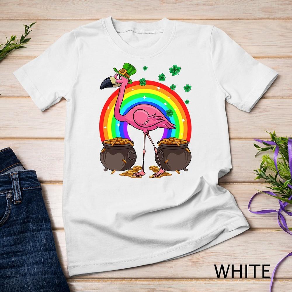 Irish Leprechaun Flamingo Funny St. Patrick s Day Unisex T-shirt 2XL