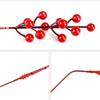 Artificial Red Berries Silk Circle 10 Pcs 12 Forks