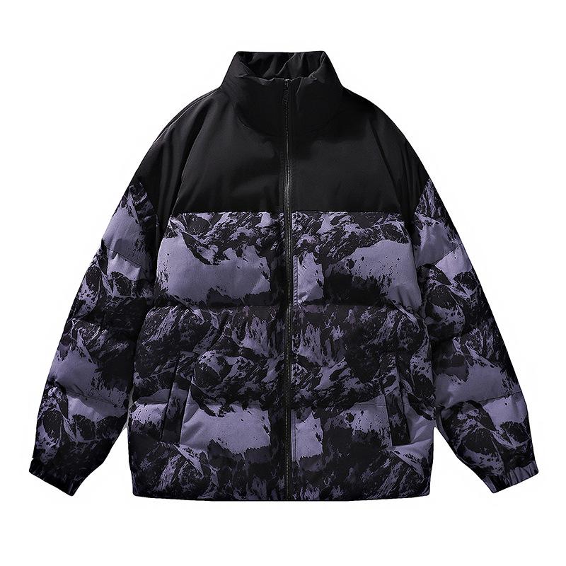 Men's Trendy Winter Cotton Jacket 2024 - Stand-up Collar, Loose Fit, Youthful Style