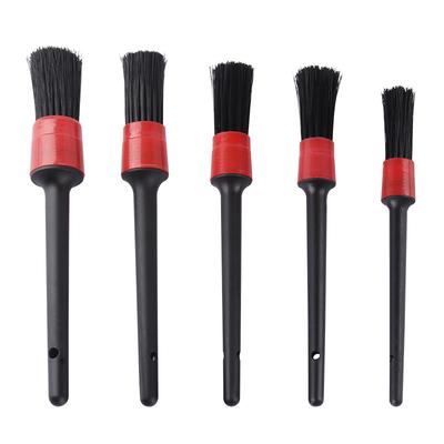 5 Piece Car Cleaning Brush Set, Interior Cleaning Brush Car Care Brush Set Car Cleaning Brush Kit Car Cleaning Brush Set for Cleaning Wheels,Engines