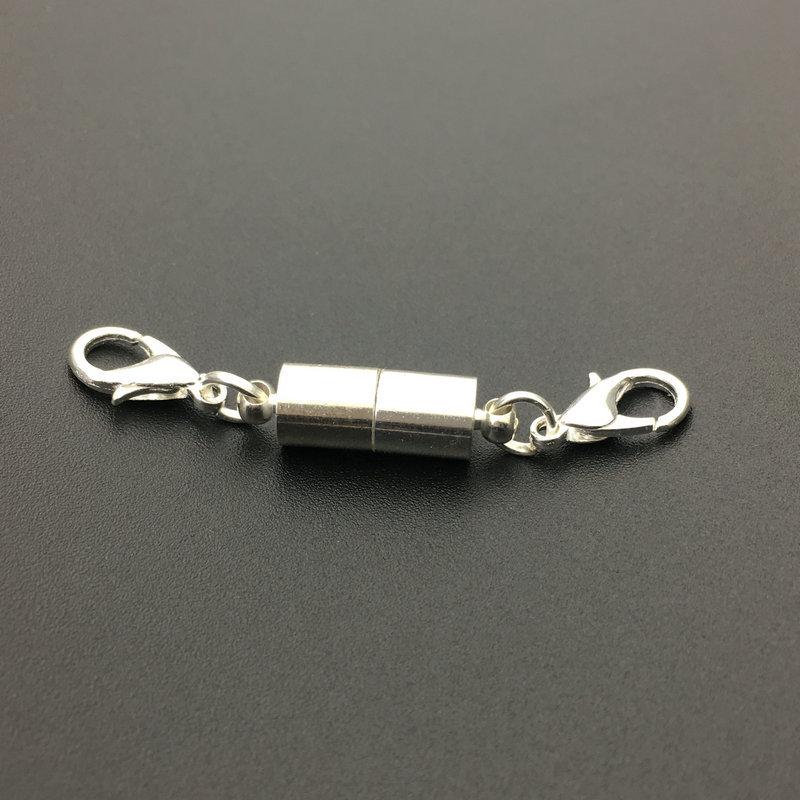 Gold-Plated Silver Magnetic Clasp Connector for DIY Necklace and Bracelet Accessories