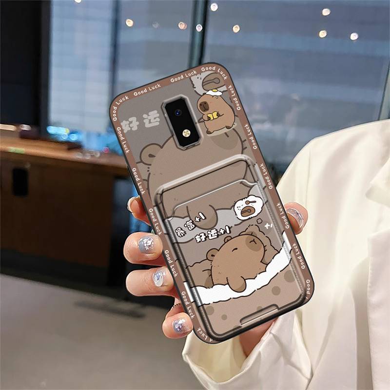 Silicone Soft Case Phone Case For BLU View4 Back Cover Protective Durable Card Bag Shockproof Card Sleeve Card Slot TPU