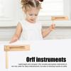 Wooden Ratchet Noise Maker Orff Instruments Birch Wood Hand Rattle Toy for Sporting Events Games Celebrations