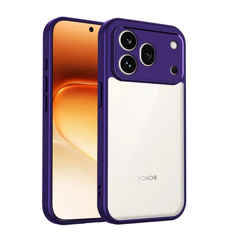 Four-corner Airbag Shockproof Transparent PC Case for Honor 600 Pro 600 Lite Matte Silicone Bumper Lens Camera Protector Cover