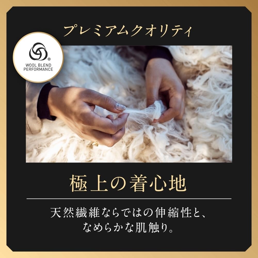 Mizuno Breath Thermo Wool Crew Neck Long Sleeve Size M Underwear, Heat-Generating Innerwear, Medium-Weight Shirt, Men's, Black, (C2JAB651)