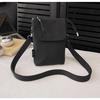 Trendy Nylon Phone Bag Solid Color Mini Size Crossbody Bag Adjustable Strap Ultra Lightweight Shoulder Bag Unisex