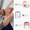 Touch Pair Natural Express Your Smart Bracelet with Vibration Couples Gift for Birthdays and Anniversaries [TOTWOO] Long-Distance Bracelets, Stone,