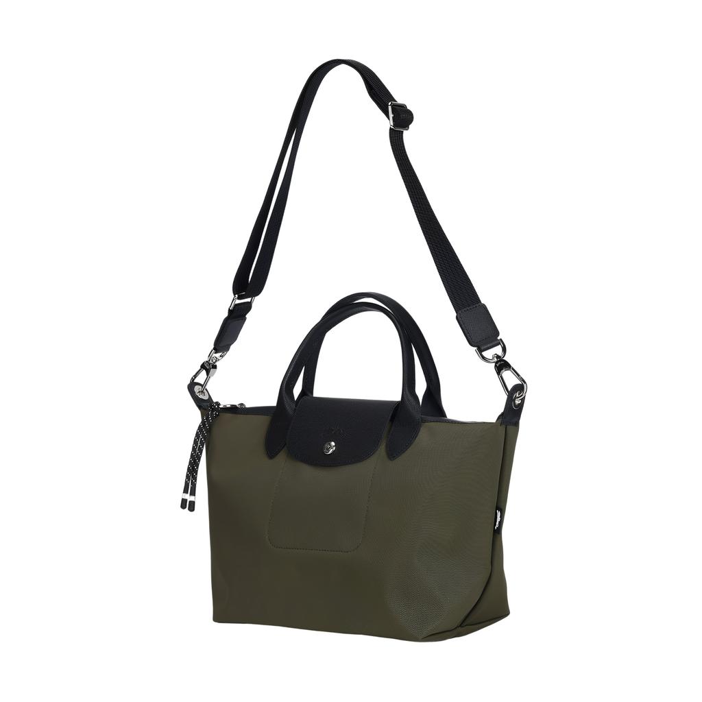 Longchamp Le Pliage Energy Verstellbarer Abnehmbarer Schultergurt Recyceltes Polyamid-Canvas Tragetasche Mittel Damen Tragetasche Khaki 1515HSR892