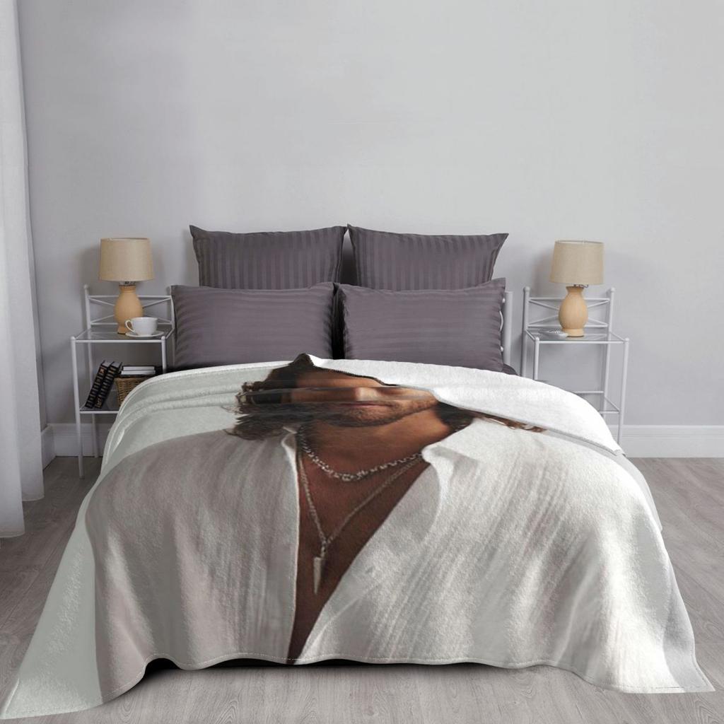 Coperta fotografica attore Can Yaman Morbida Calda Coperta in Flanella Biancheria da letto per Letto Soggiorno Picnic Viaggio Casa Divano