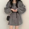 Spring and Autumn Women's Temperament Pure Desire Wind French Design Sense Niche Corduroy Dresses