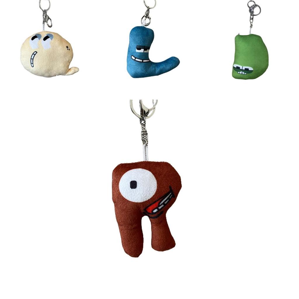 Cuddly 3.9in Alphabet Lore Plush Pendant Doll Baby Educational Toy