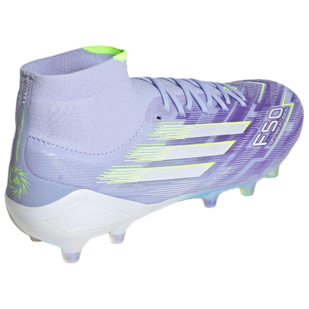 Adidas F50 Sparkfusion Elite Mid FG AG Radiant Blaze Pack Women Sneakers Purple Violet-Tone Lucid-Lemon JH7648