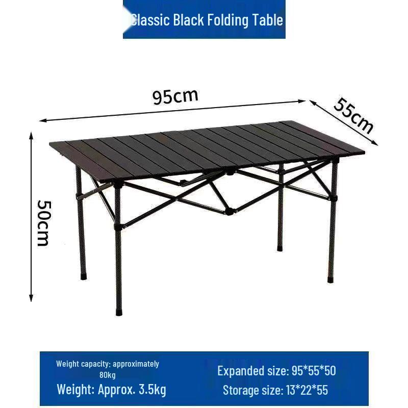 Verstellbarer Outdoor-Klapptisch für Grillen, Picknick und All-Terrain-Einsatz