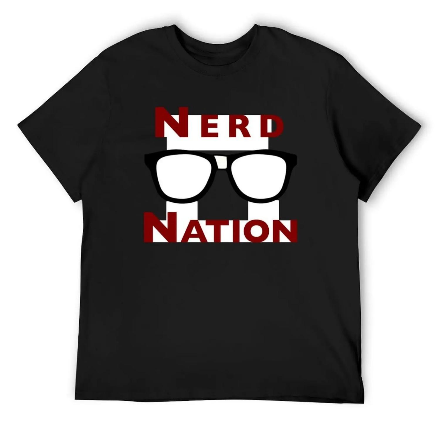 

Cardinal Nerd Nation T-Shirt new gifts and t-shirts quick drying baggy shirts graphic tee shirt Men s cotton t-shirt XXXXXL чорний