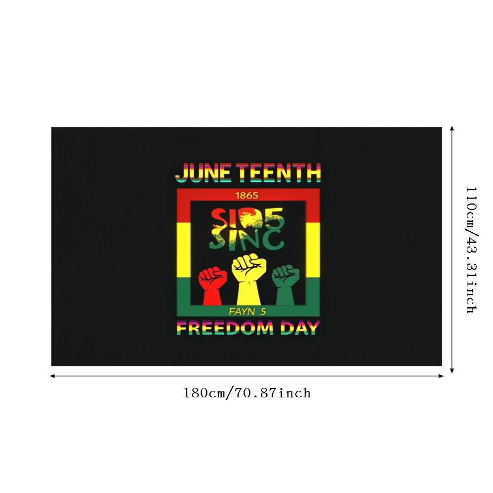 

Durable Material Cultural Banner Celebration Banner Juneteenth Banner for Historical Events Cultural Festivals